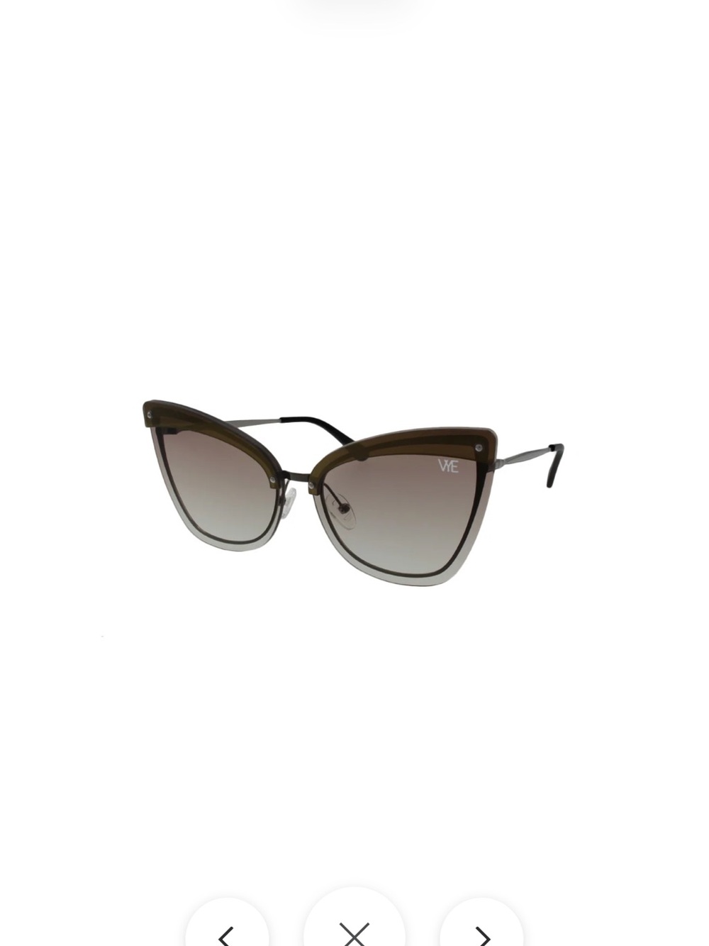 Brown Gradient Cat-Eye Women's Sunglasses